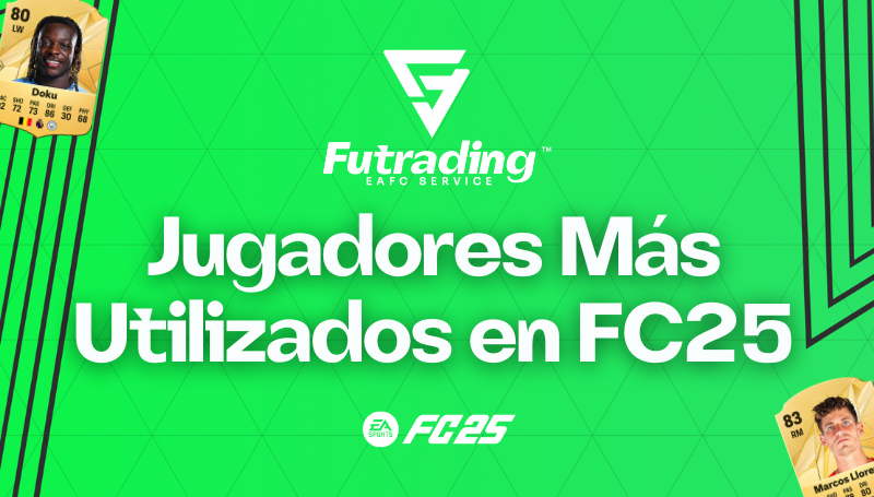 Jugadores Más Utilizados en FC25